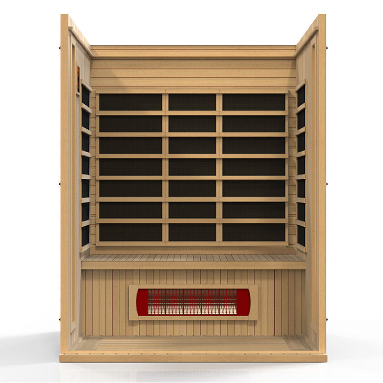 Maxxus Trinity 3-Person Low EMF FAR Infrared Sauna (Canadian Hemlock)