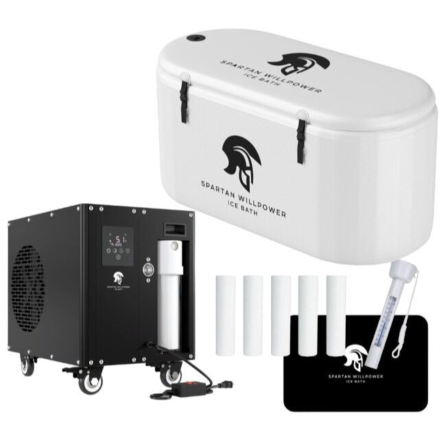 Warrior Willpower Max 1 HP WiFi Water Chiller/Heater + XL Ice Bath Tub