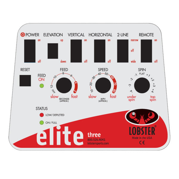 Lobster Sports Elite Three Tennis Ball Machine