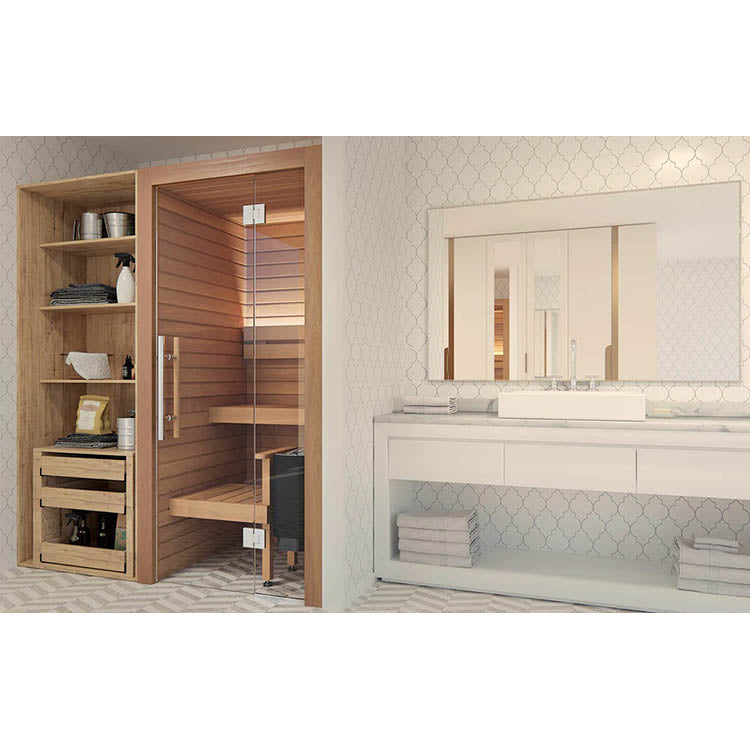 Auroom Cala Glass 1 Person Mini Indoor Sauna