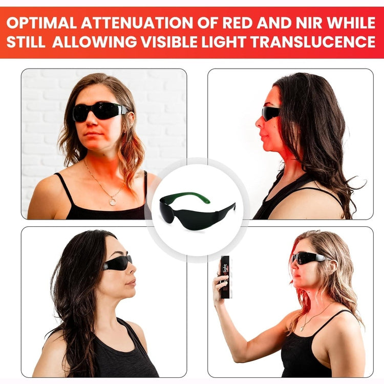 Mito Red Light | Red Light Therapy Glasses IR5 (Extra Dark)