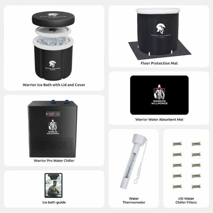 Warrior Willpower Water Chiller + Portable Ice Bath Bundle