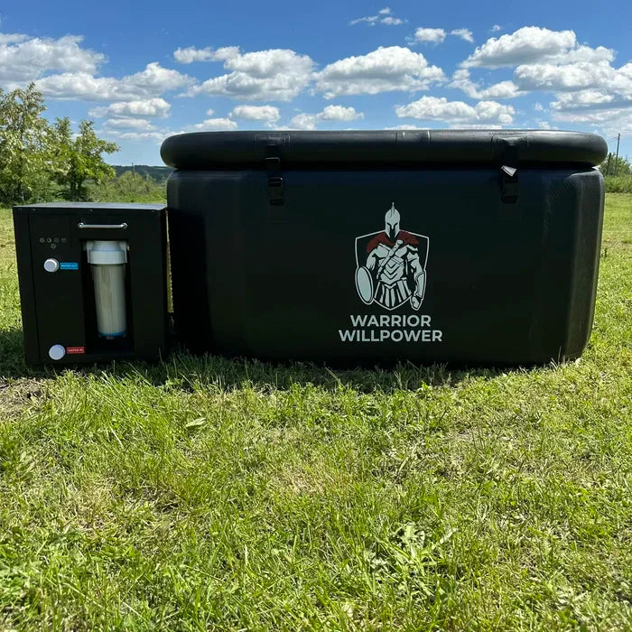 Warrior Willpower Beast 1.5 HP WiFi Water Chiller/Heater + XL Ice Bath Tub Bundle