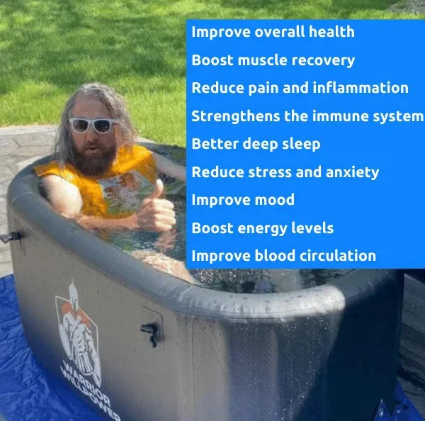 Warrior Willpower Max 1 HP WiFi Water Chiller/Heater + XL Ice Bath Tub