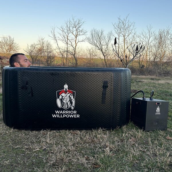 Warrior Willpower Pro 0.5 HP Water Chiller + XL Ice Bath Tub Bundle