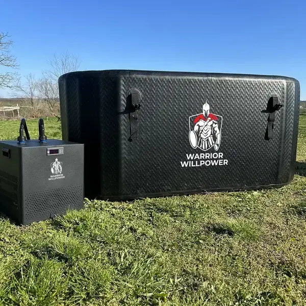 Warrior Willpower Pro 0.5 HP Water Chiller + XL Ice Bath Tub Bundle