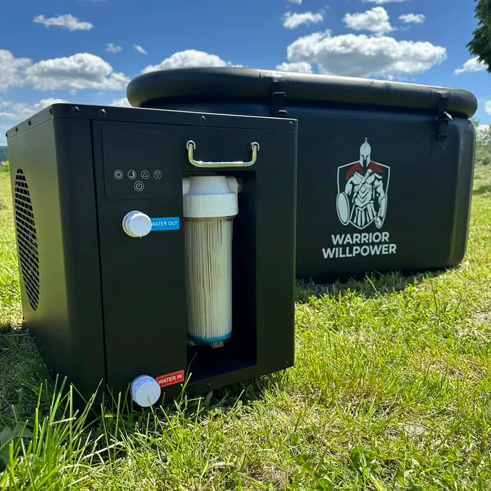 Warrior Willpower Max 1 HP WiFi Water Chiller/Heater + XL Ice Bath Tub